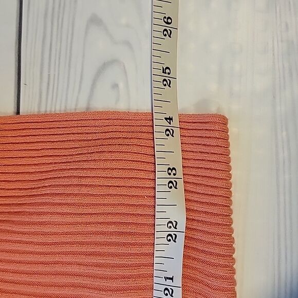 Venus orange sherbert ribbed knit sweater Women's Size S - Picture 10 of 10